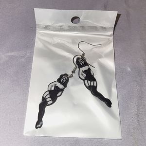 Ghost Face Pin Up Dangle Earrings